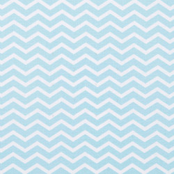 Coated  Cotton TEZY Turquoise / White